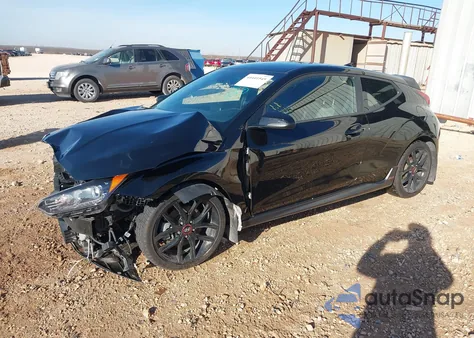 2019 Hyundai Veloster Turbo R-Spec z USA, uszkodzony, nr VIN KMHTH6ABXKU002032